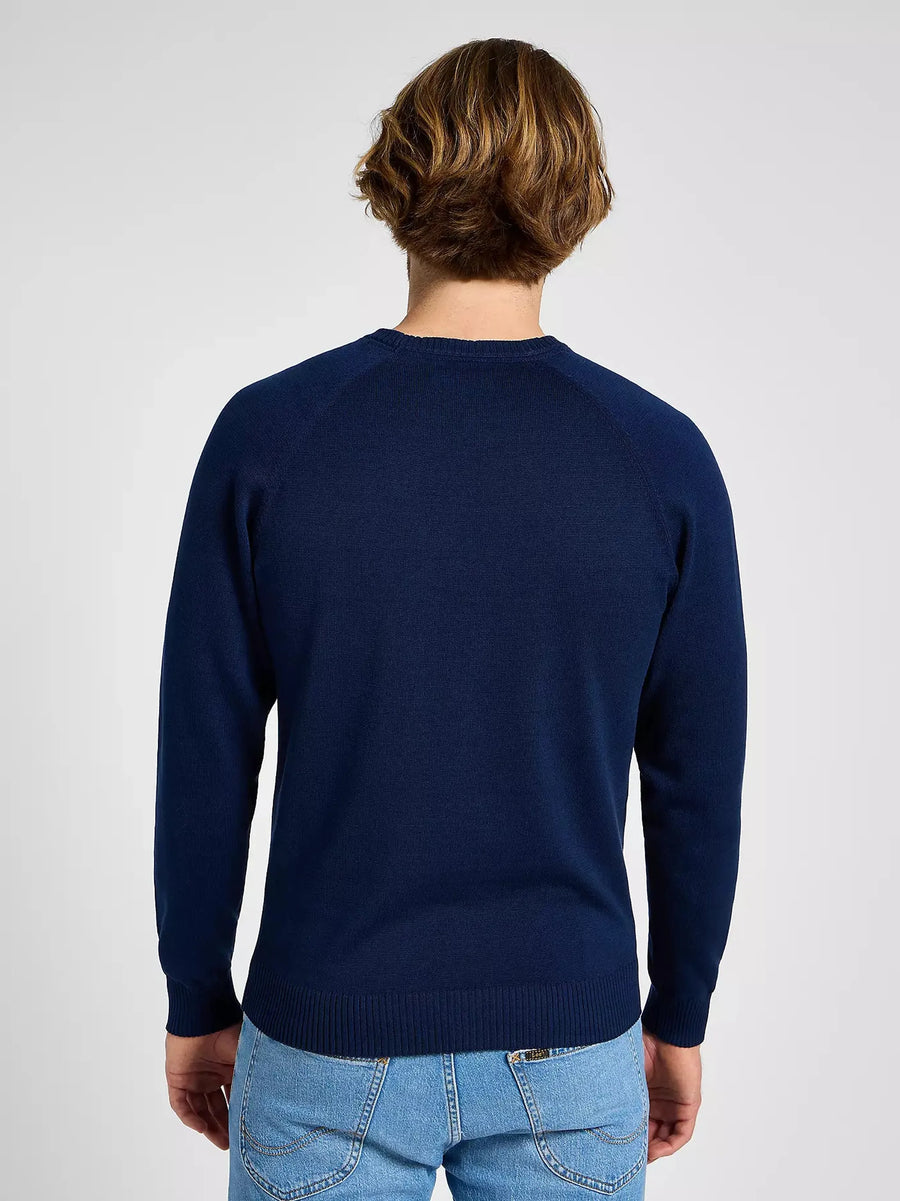 Lee Clean Raglan Sweater — True Navy-LEE-Industrie