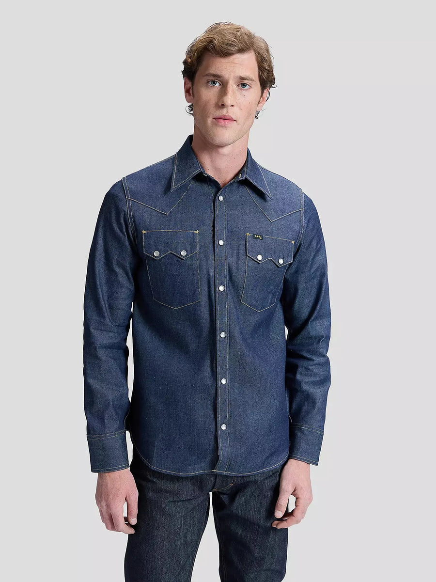 Lee 101 50s Western Shirt — Dry Denim-LEE-Industrie