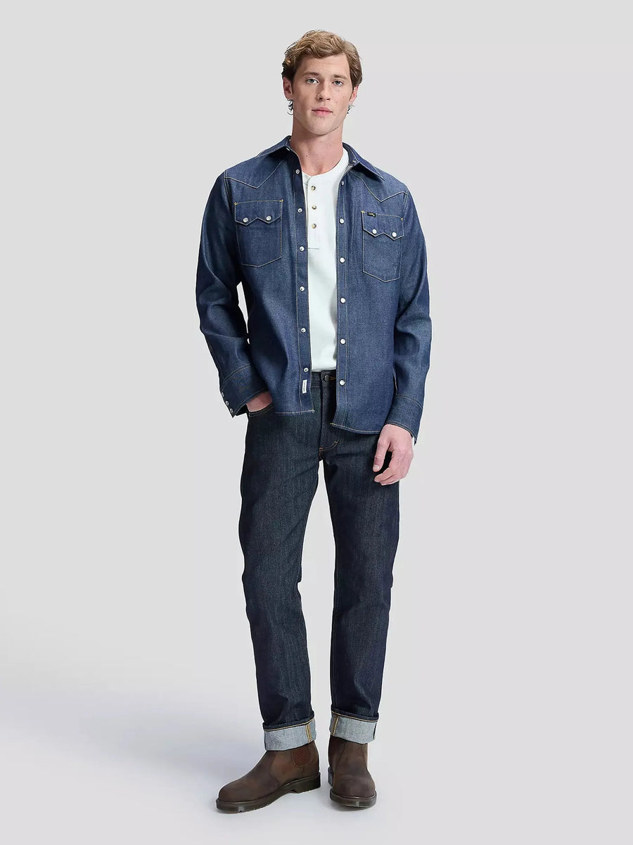 Lee 101 50s Western Shirt — Dry Denim-LEE-Industrie