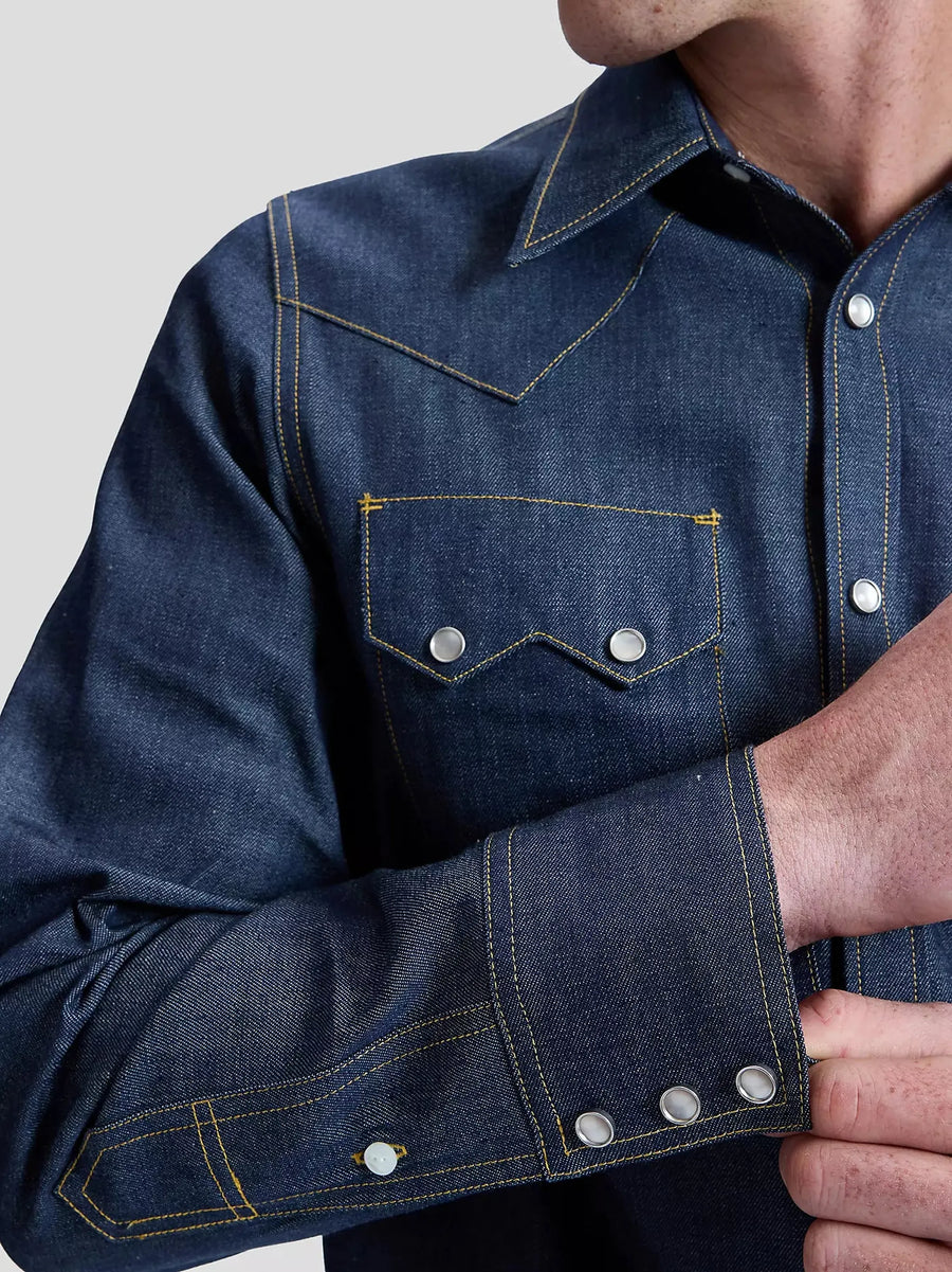 Lee 101 50s Western Shirt — Dry Denim-LEE-Industrie