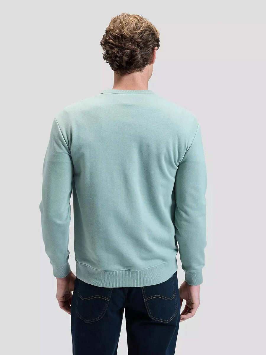 Lee Patch Crew Sweatshirt — Desert Sage-LEE-Industrie