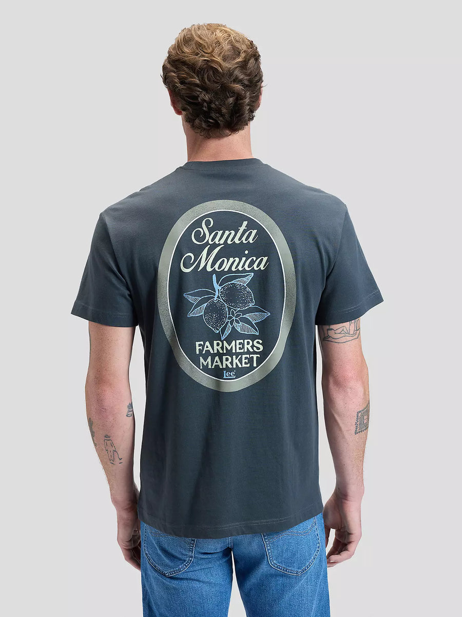 Lee Santa Monica Tee — Washed Black-LEE-Industrie