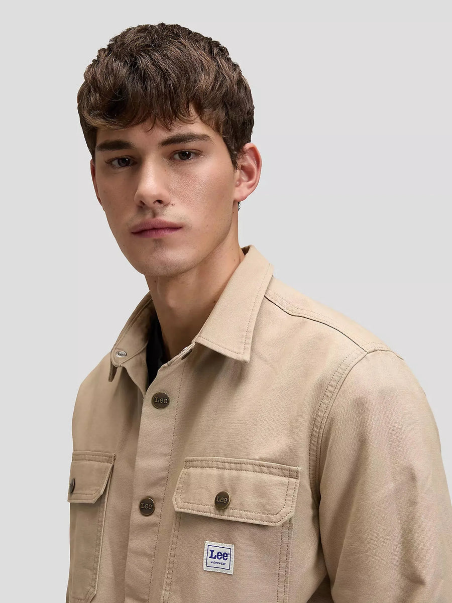 Lee Workwear Overshirt — Perfect Khaki-LEE-Industrie