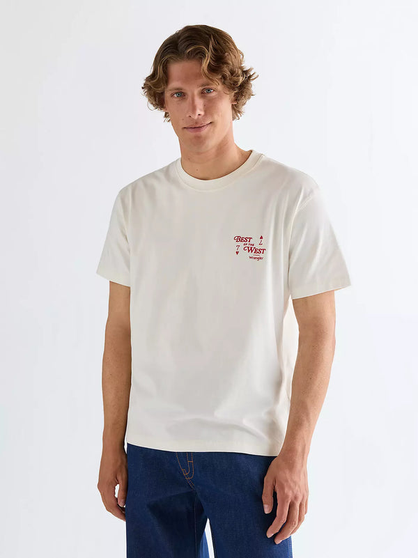 Wrangler T-shirt Vintage Tee — Worn White