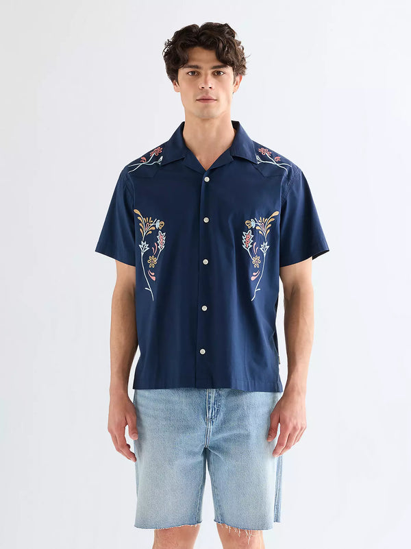 Wrangler Chemise SS Western Resort — Navy Floral