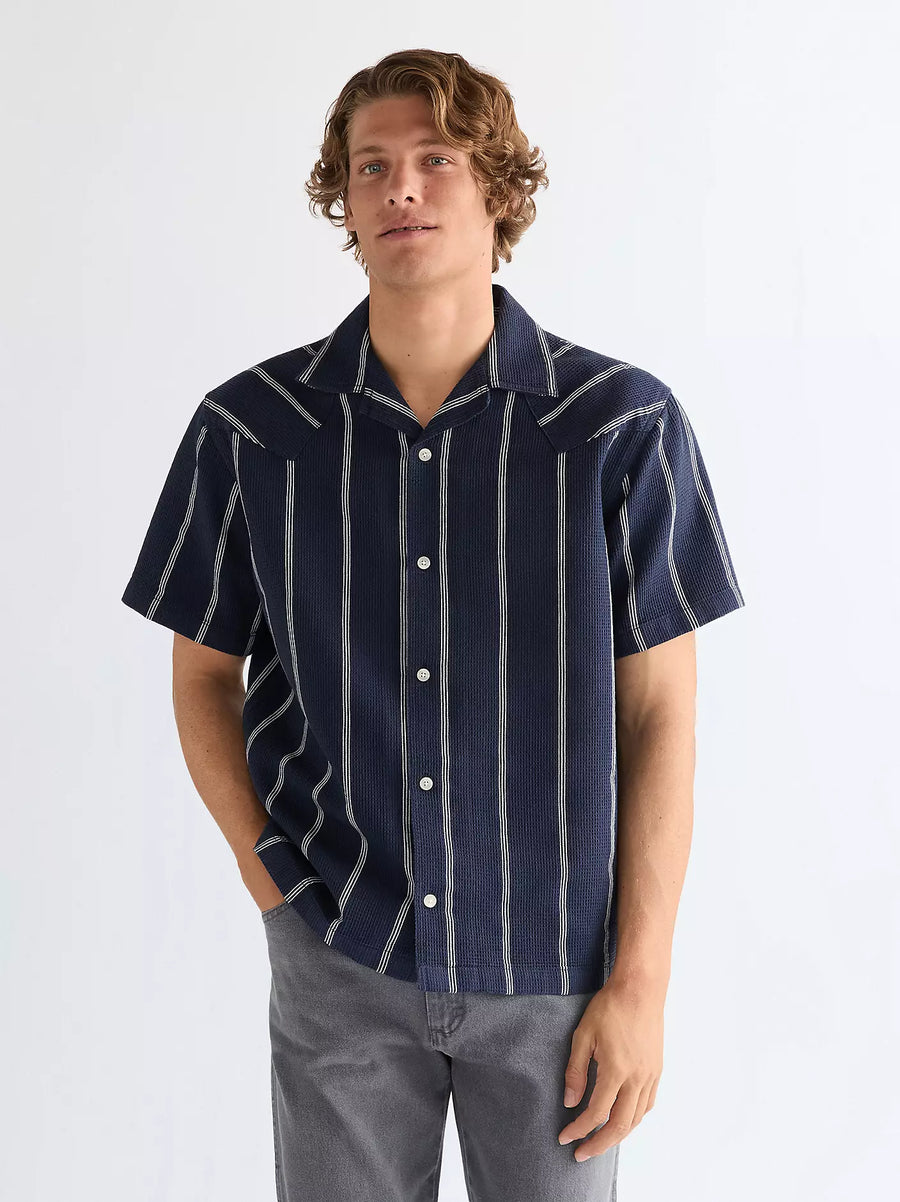 Wrangler Chemise SS Western Resort — Navy White