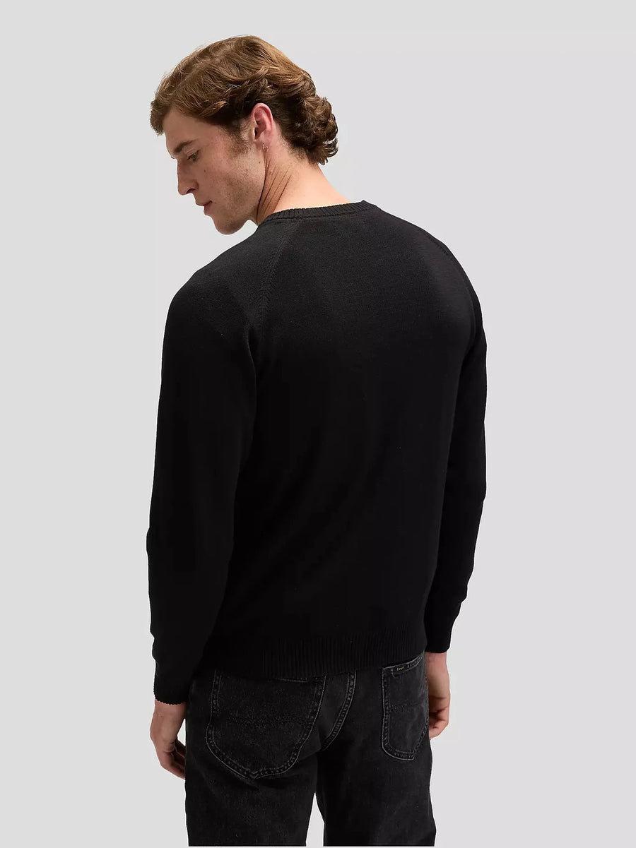 Lee Clean Raglan Sweater — Black-LEE-Industrie