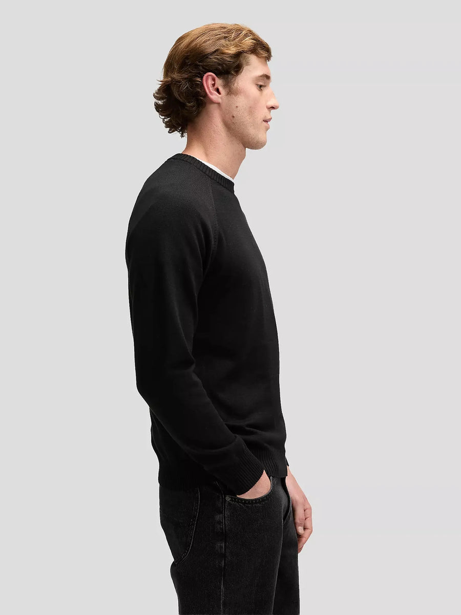 Lee Clean Raglan Sweater — Black-LEE-Industrie