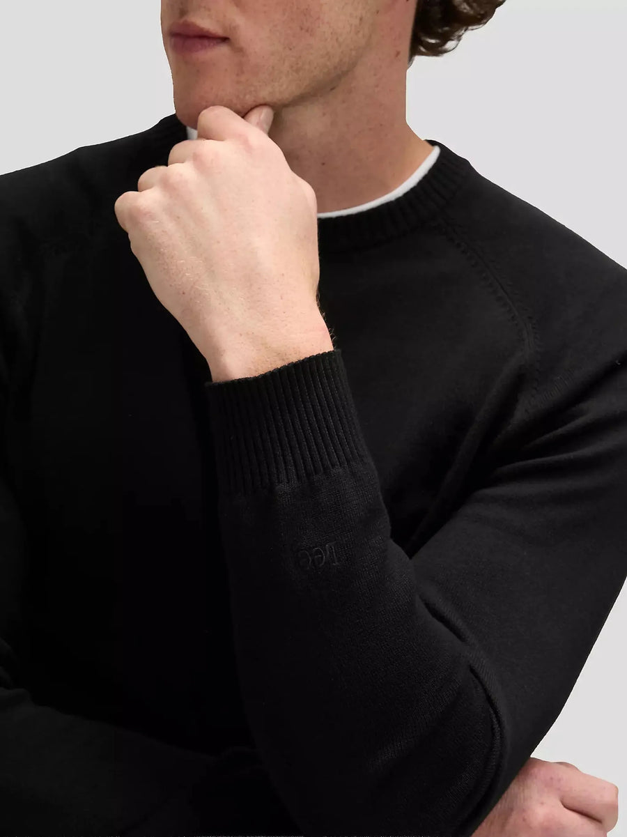 Lee Clean Raglan Sweater — Black-LEE-Industrie