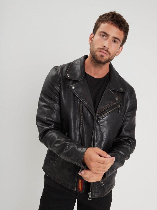 Daytona73 Miami Lamb Ermis Jacket — Black-DAYTONA73-Industrie