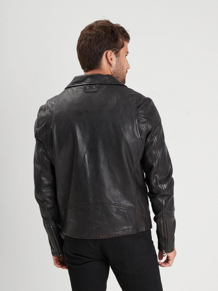 Daytona73 Miami Lamb Ermis Jacket — Black-DAYTONA73-Industrie