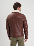 Daytona73 Platon Fake Fur Lamb Paolo Jacket — Dark Cognac-DAYTONA73-Industrie