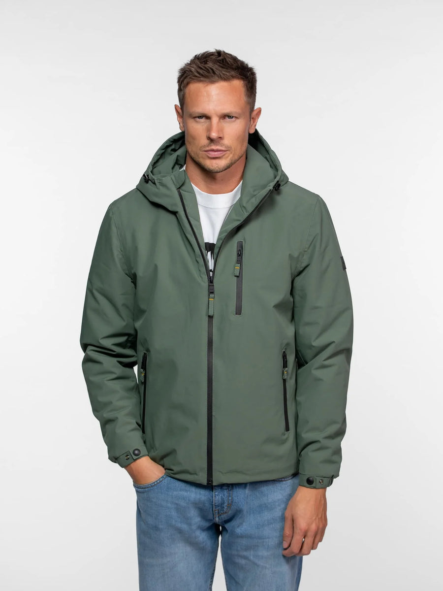 Daytona73 Regson Jacket — Khaki Green / Navy-DAYTONA73-Industrie