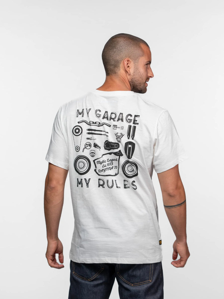 Daytona73 Sandell T-Shirt — Off White-DAYTONA73-Industrie