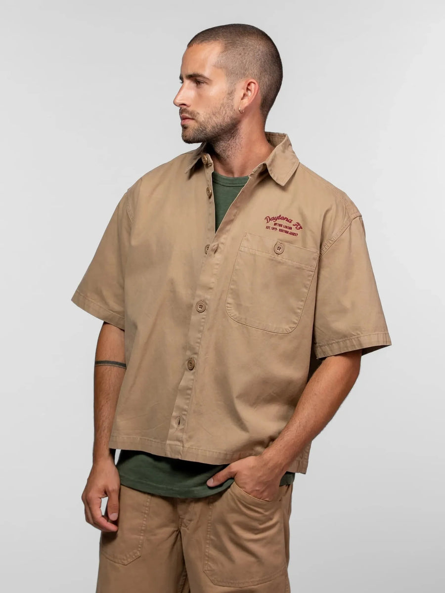 Daytona73 Tucson Prescott Twill Shirt — Beige-DAYTONA73-Industrie