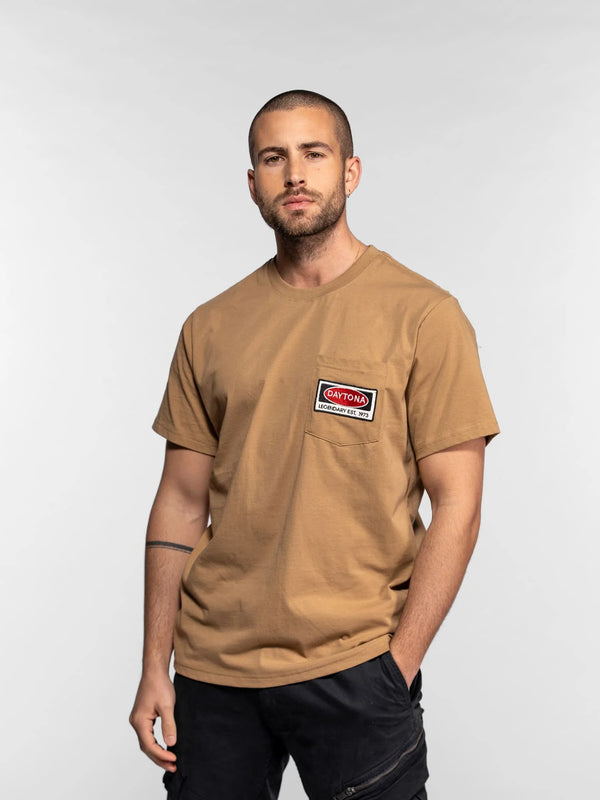 Daytona73 Vilas Combed Cotton 180 T-Shirt — Beige-DAYTONA73-Industrie