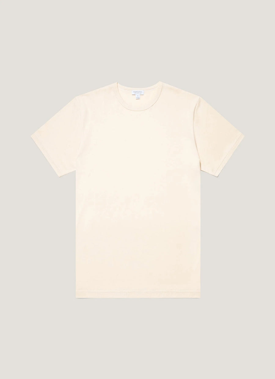 Sunspel T-shirt SS Crew Neck — Undyed
