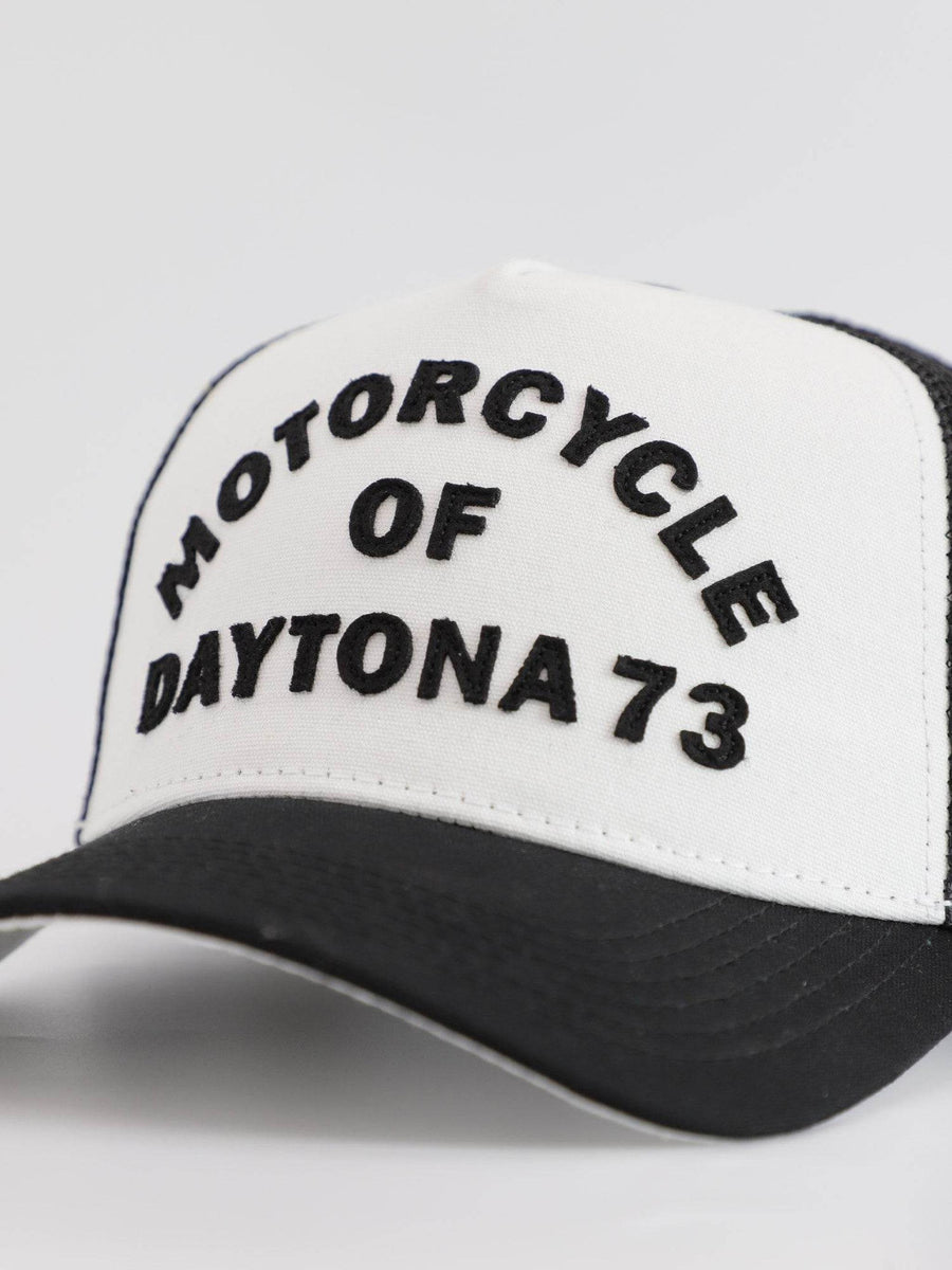 Daytona73 Lorton Twill Cap — White / Navy-DAYTONA73-Industrie