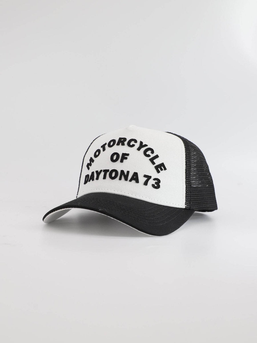 Daytona73 Lorton Twill Cap — White / Navy-DAYTONA73-Industrie