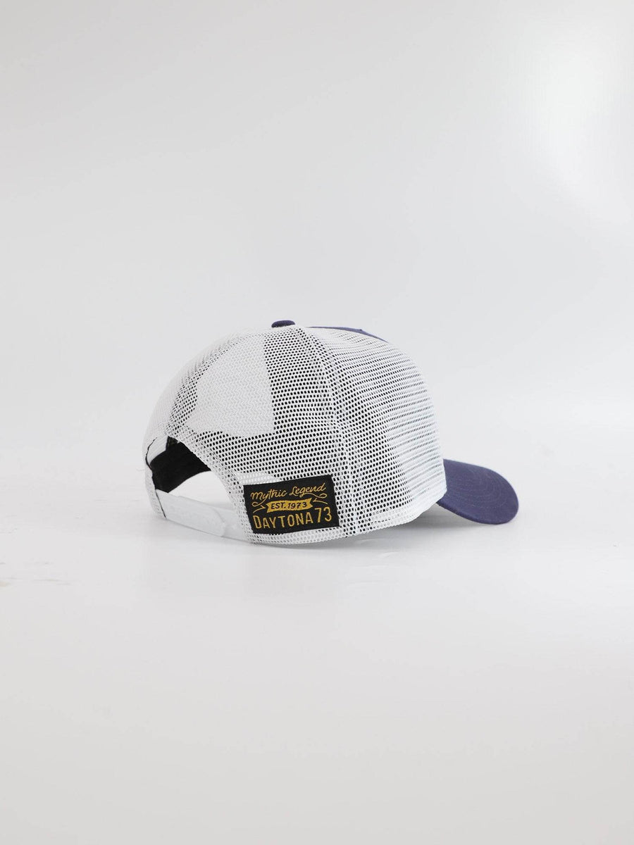 Daytona73 Lorton Twill Cap — White / Navy-DAYTONA73-Industrie