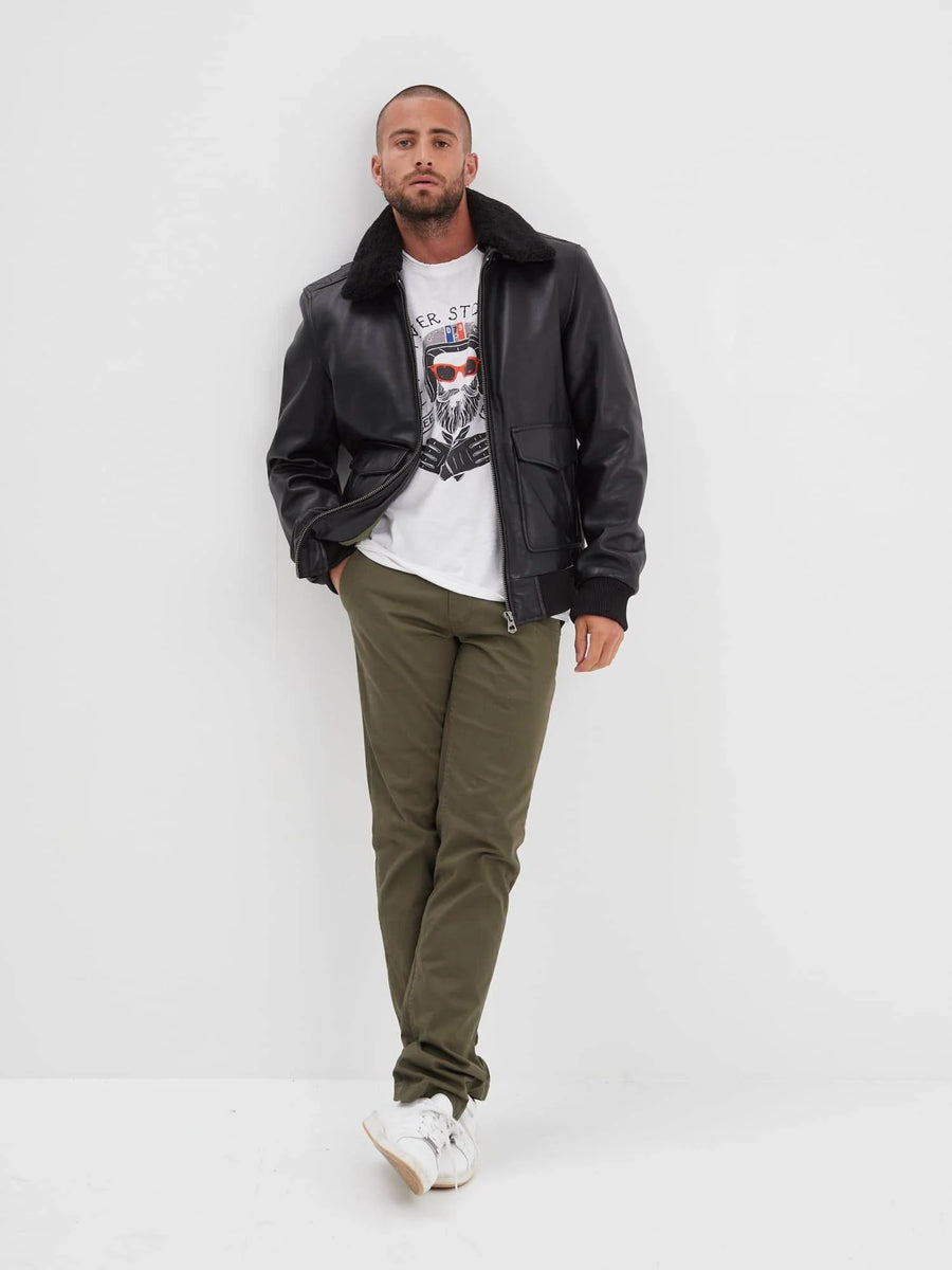 Daytona73 Mirage Fur Cow Air Milled Jacket — Black-DAYTONA73-Industrie