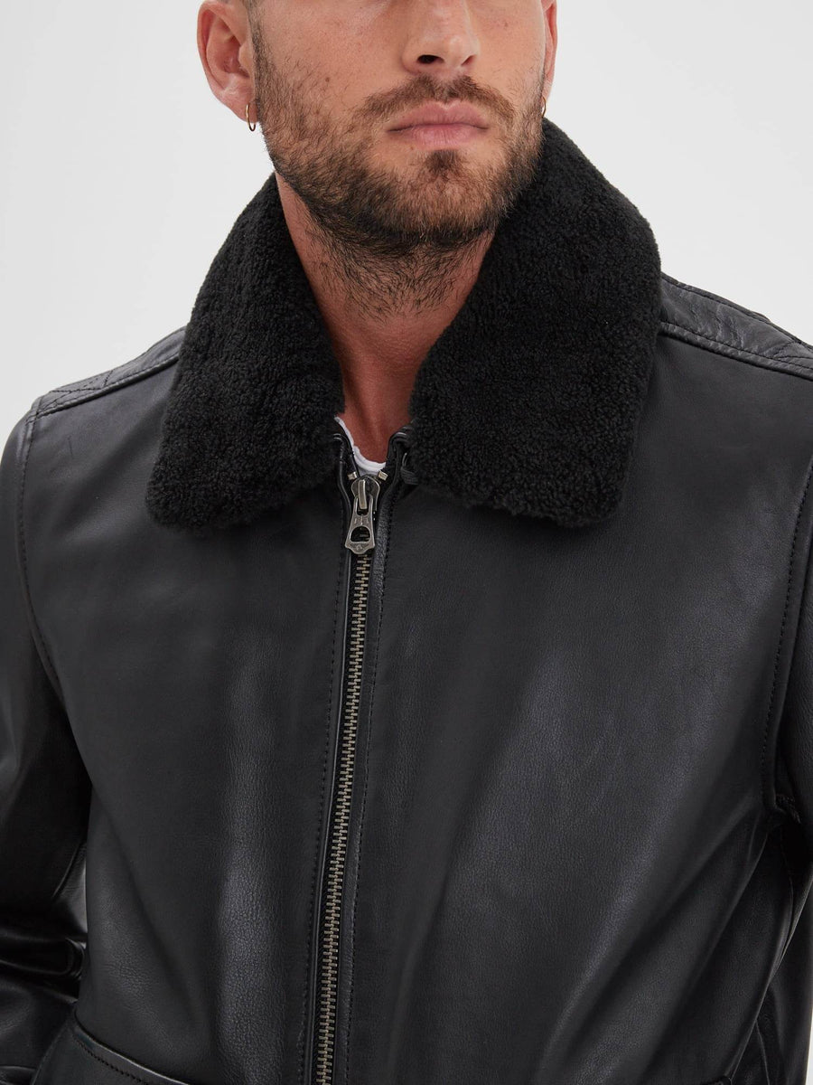 Daytona73 Mirage Fur Cow Air Milled Jacket — Black-DAYTONA73-Industrie