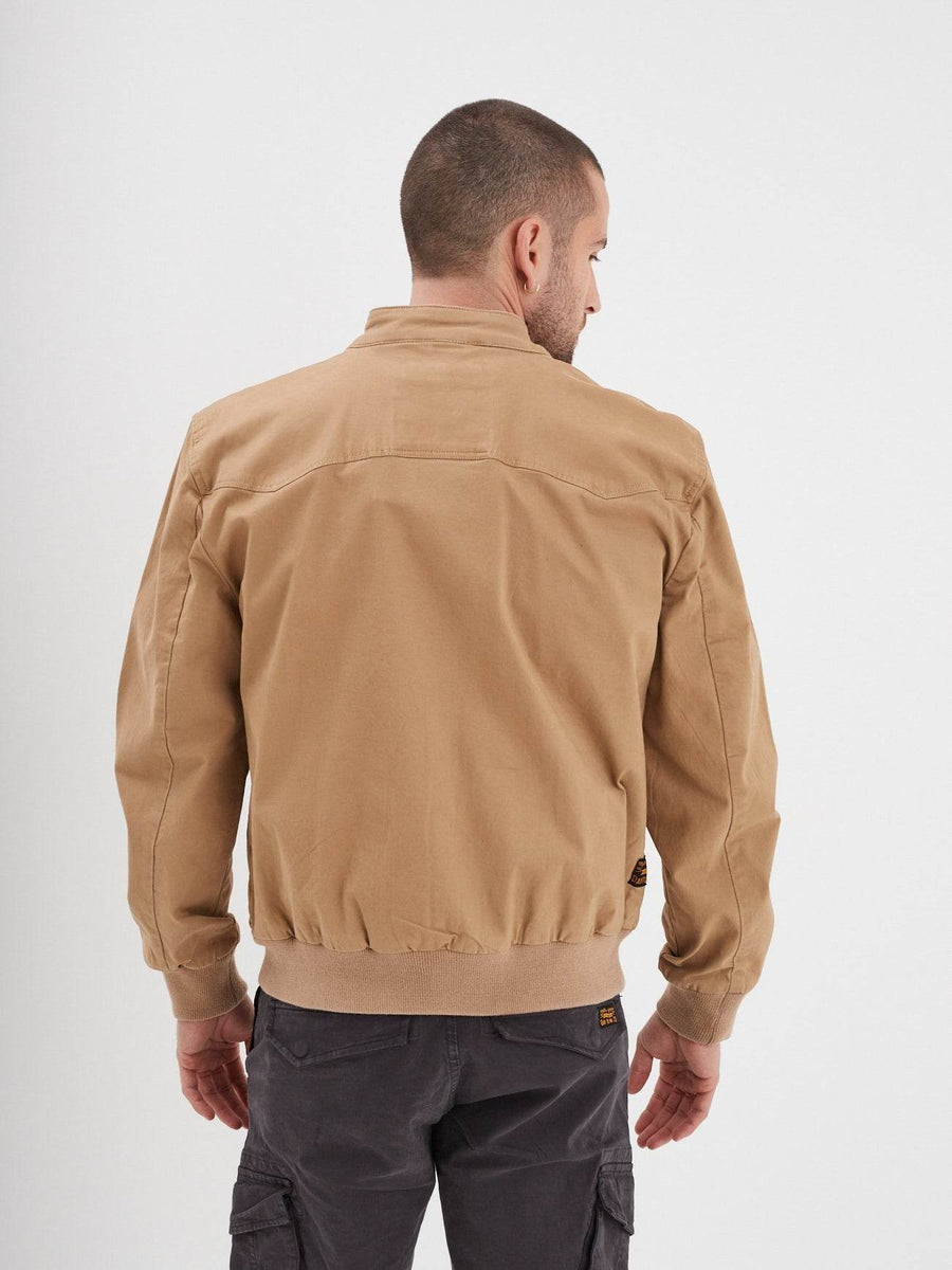 Daytona73 Lennox Broken Twill Jacket — Beige / Navy-DAYTONA73-Industrie