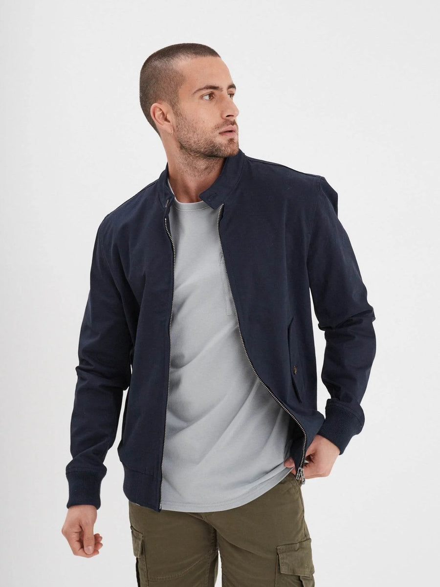 Daytona73 Lennox Broken Twill Jacket — Beige / Navy-DAYTONA73-Industrie