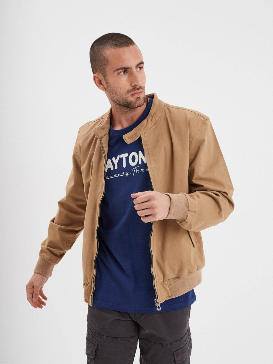 Daytona73 Lennox Broken Twill Jacket — Beige / Navy-DAYTONA73-Industrie