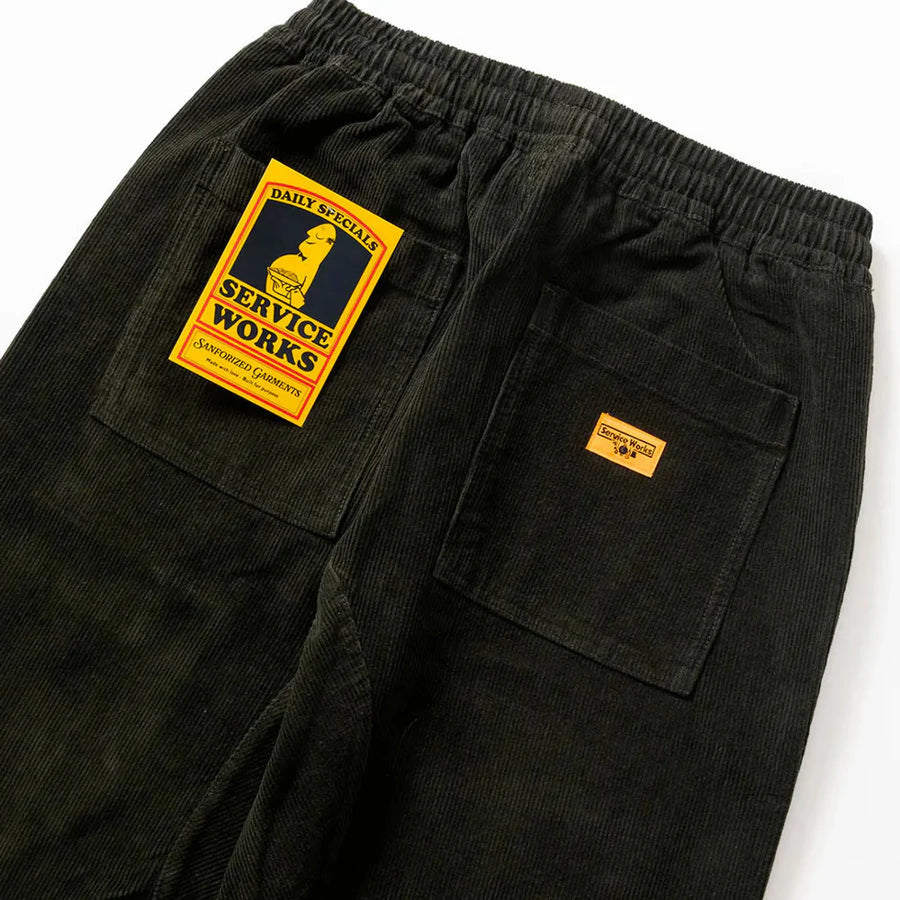 Service Works Corduroy Chef Pants — Bark / Coppice-SERVICE WORKS-Industrie