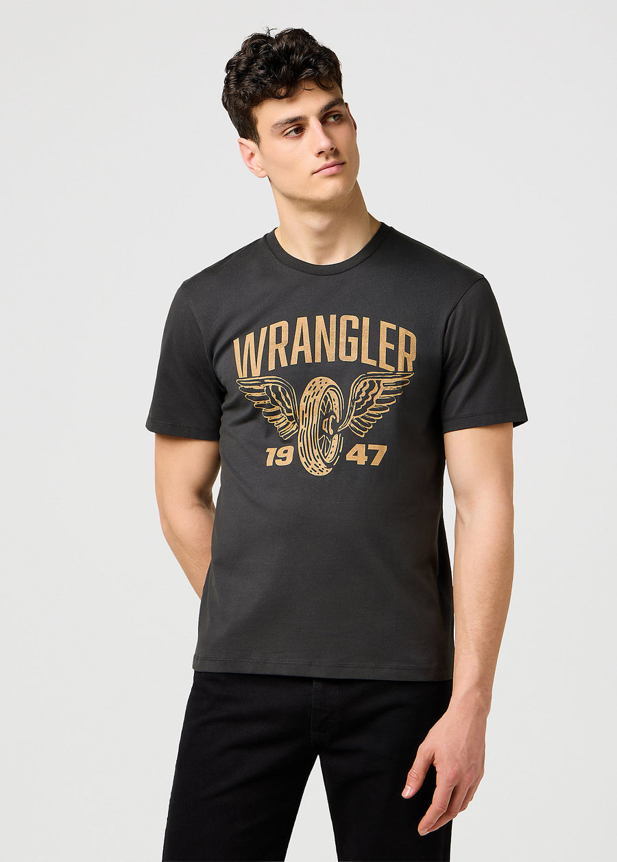 AMERICANA TEE FADED black wrangler 2