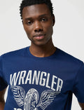 AMERICANA TEE navy WRANGLER 4