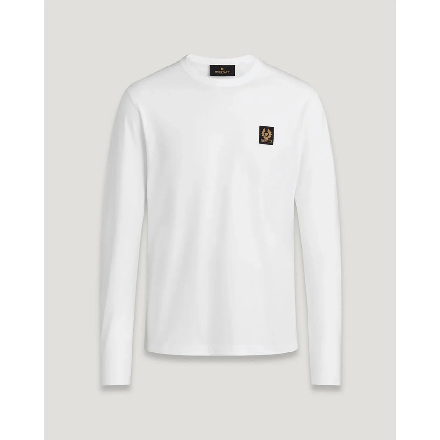 Belstaff Long Sleeved T-Shirt — White / Dark Ink