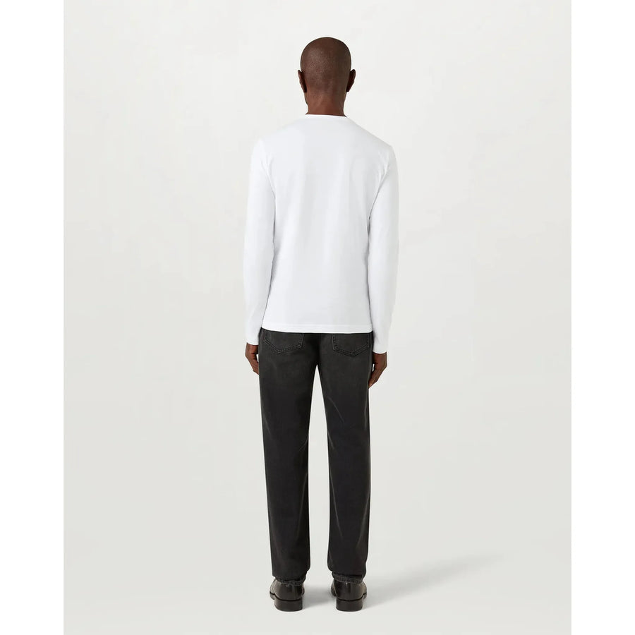 Belstaff Long Sleeved T-Shirt — White / Dark Ink Homme-BELSTAFF-Industrie