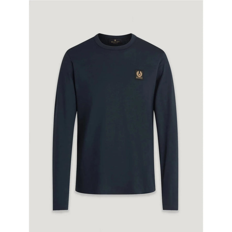 Belstaff Long Sleeved T-Shirt — White / Dark Ink Homme-BELSTAFF-Industrie