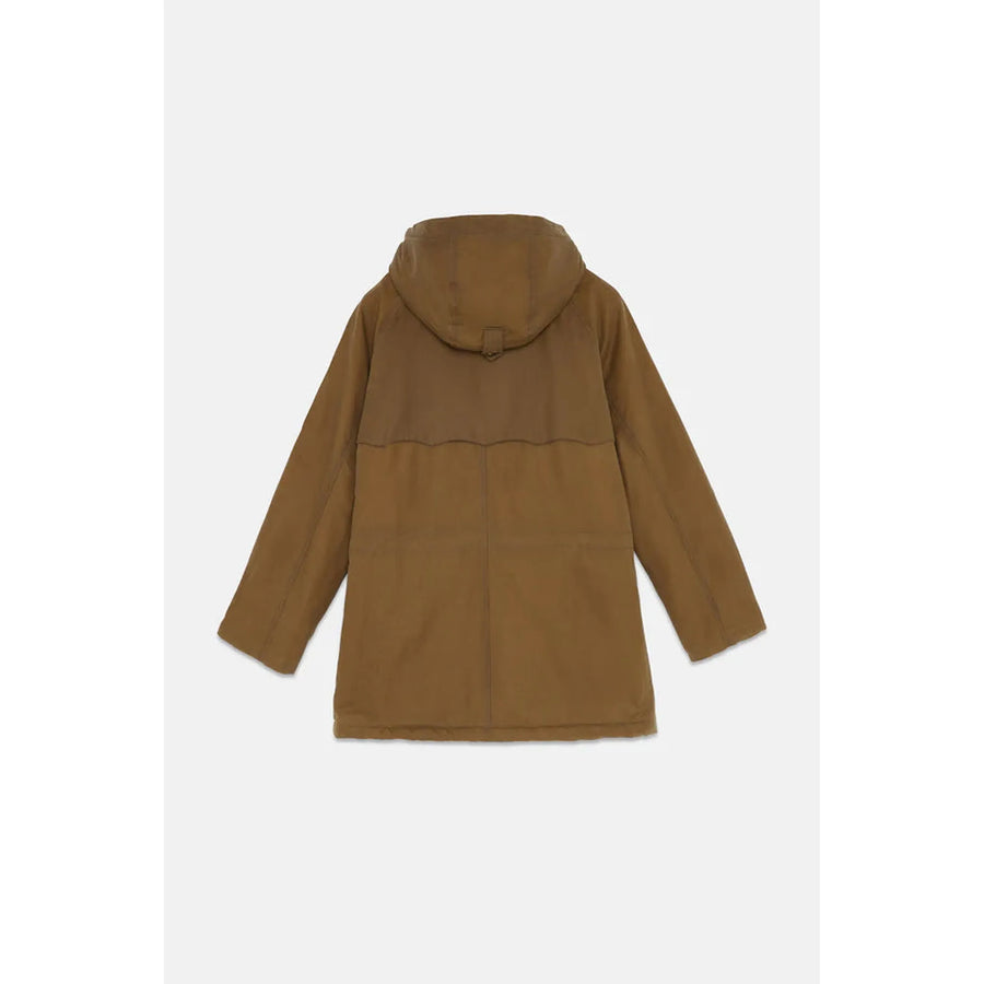 Baracuta Waxed Shooting Field Parka — Deep Moss / Tan Homme-BARACUTA-Industrie
