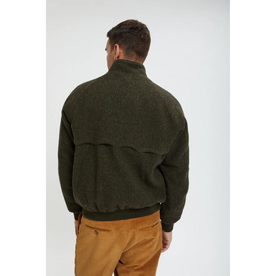 Baracuta G9 Pocket Wool Herringbone — Herringbone Bark Homme-BARACUTA-Industrie