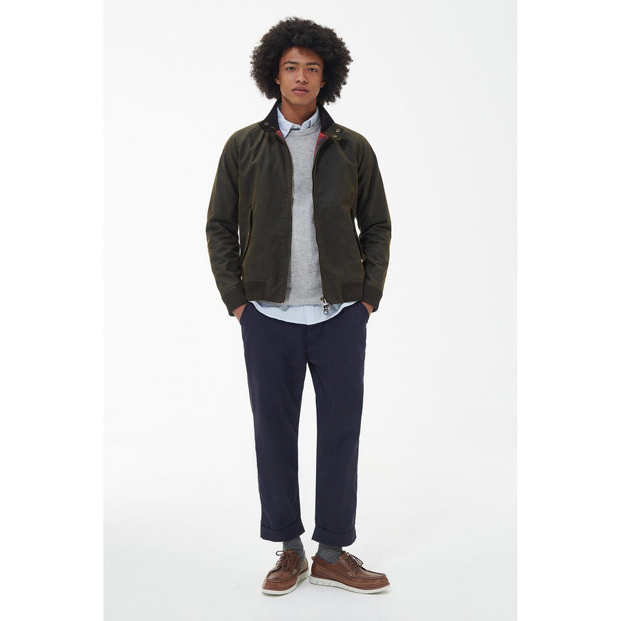 Barbour x Baracuta Porton Wax Jacket — Navy / Olive Homme-BARACUTA-Industrie