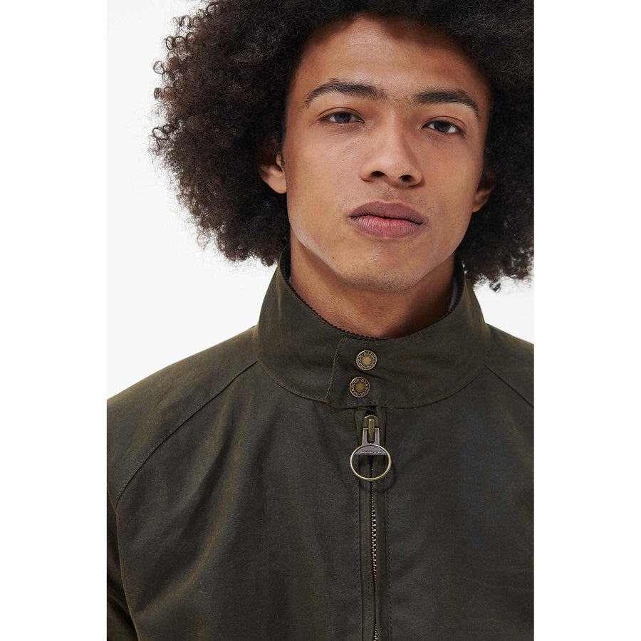 Barbour x Baracuta Porton Wax Jacket — Navy / Olive Homme-BARACUTA-Industrie