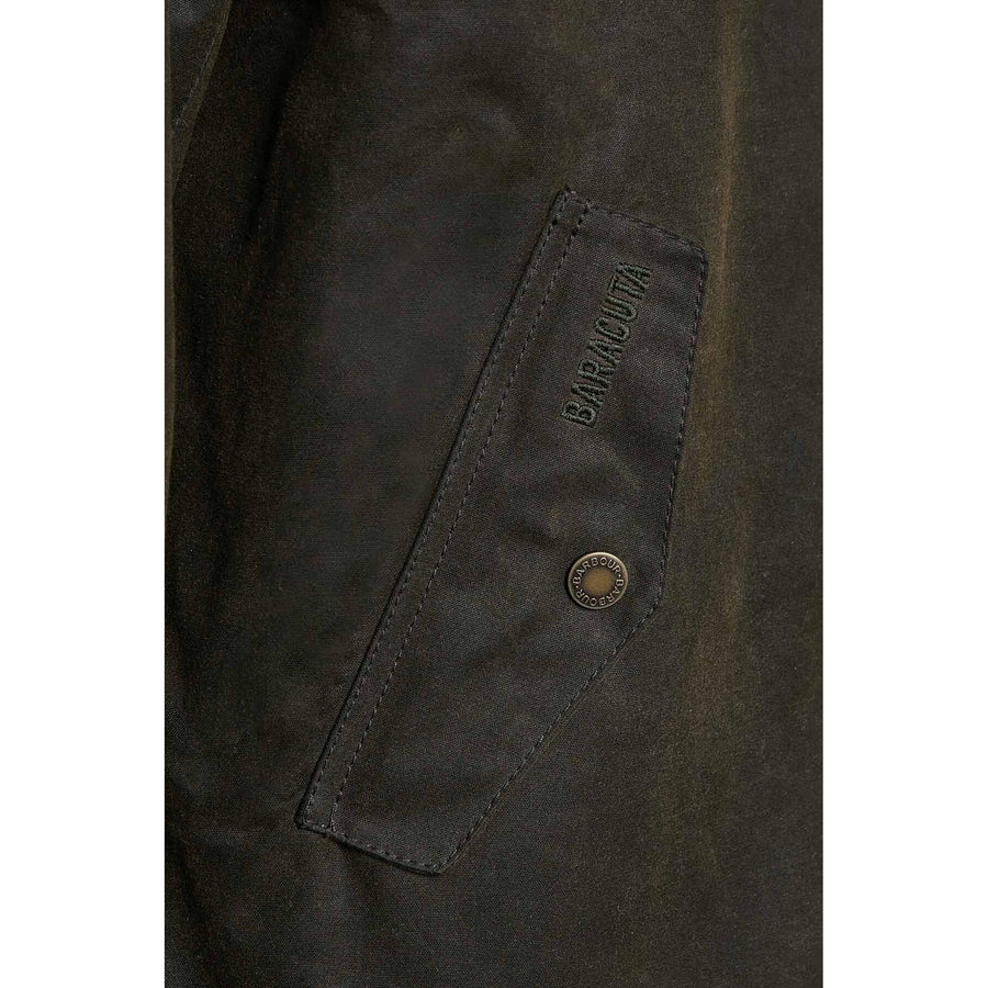 Barbour x Baracuta Porton Wax Jacket — Navy / Olive Homme-BARACUTA-Industrie
