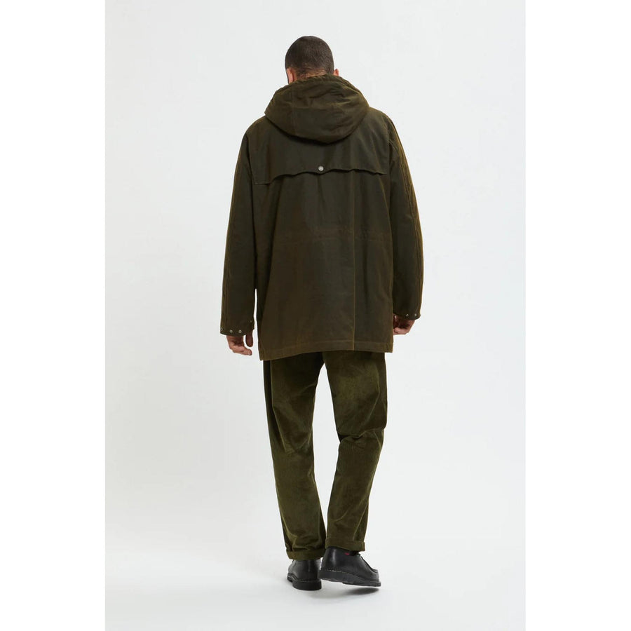 Baracuta Duffle Coat Ciré — Deep Moss Homme-BARACUTA-Industrie