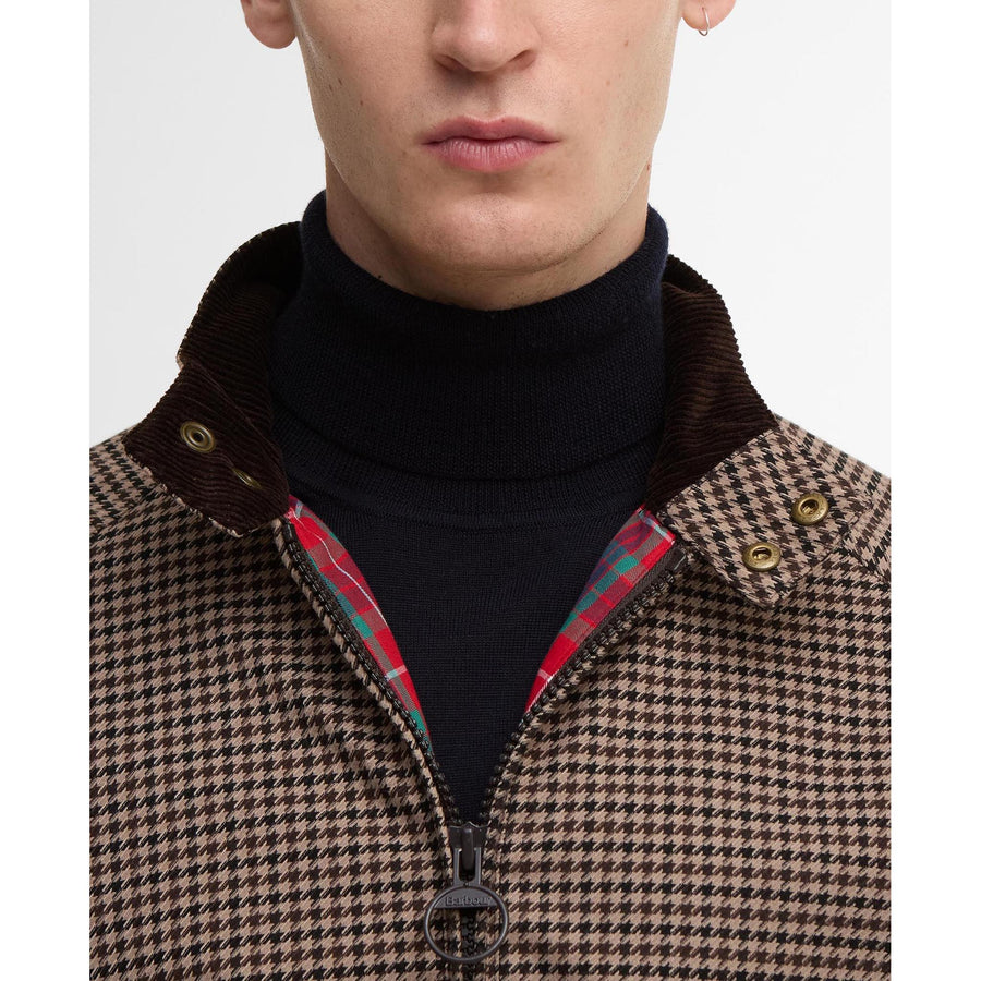 Barbour x Baracuta Porton Showerproof Jacket — Brown Houndstooth Homme-BARACUTA-Industrie