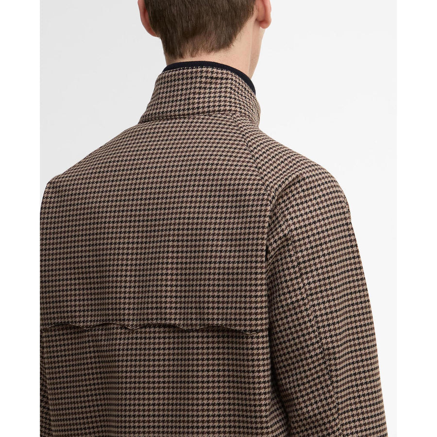Barbour x Baracuta Porton Showerproof Jacket — Brown Houndstooth Homme-BARACUTA-Industrie