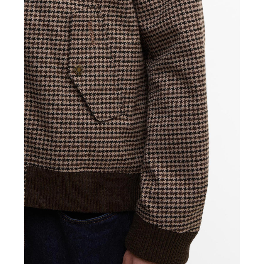 Barbour x Baracuta Porton Showerproof Jacket — Brown Houndstooth Homme-BARACUTA-Industrie