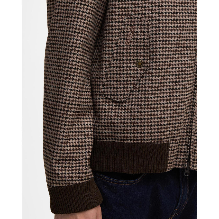 Barbour x Baracuta Porton Showerproof Jacket — Brown Houndstooth Homme-BARACUTA-Industrie