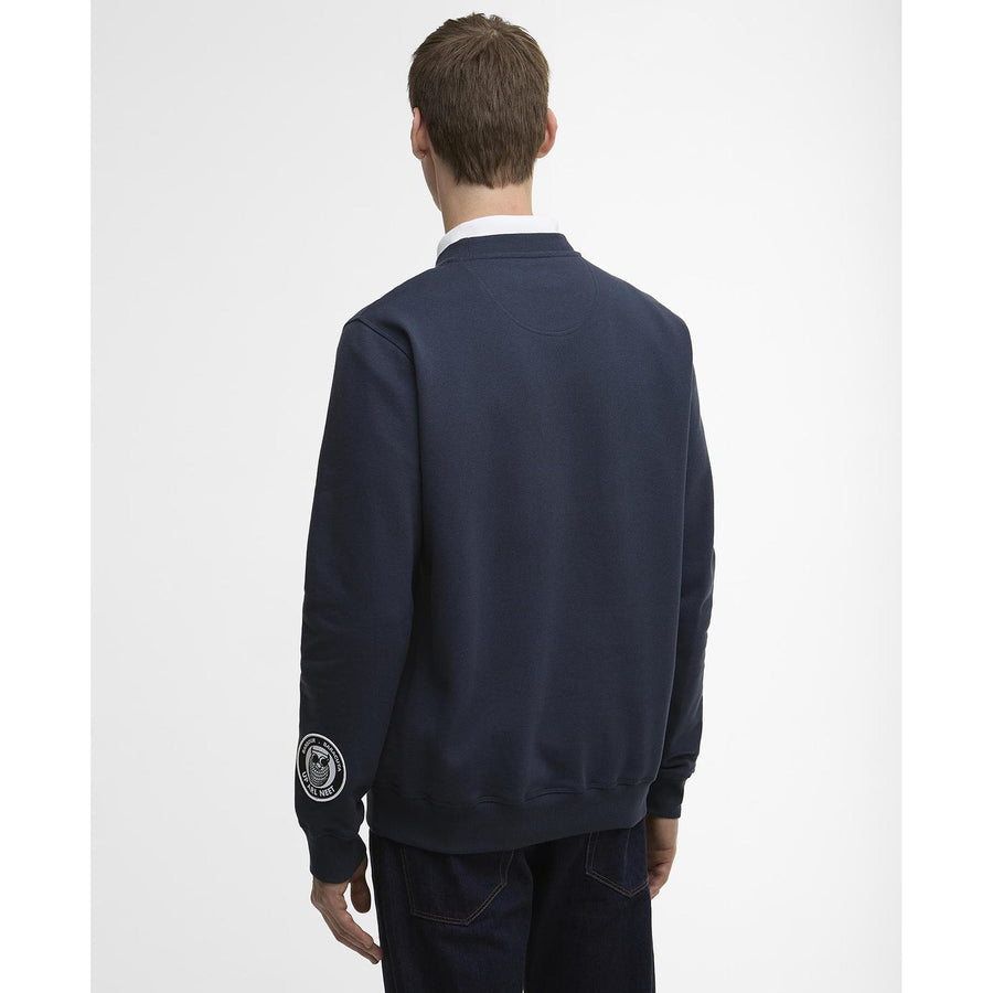Barbour x Baracuta Northern Sweatshirt — Navy Homme-BARACUTA-Industrie