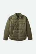 Brixton Cass Waxed Canvas Jacket — Olive Stone
