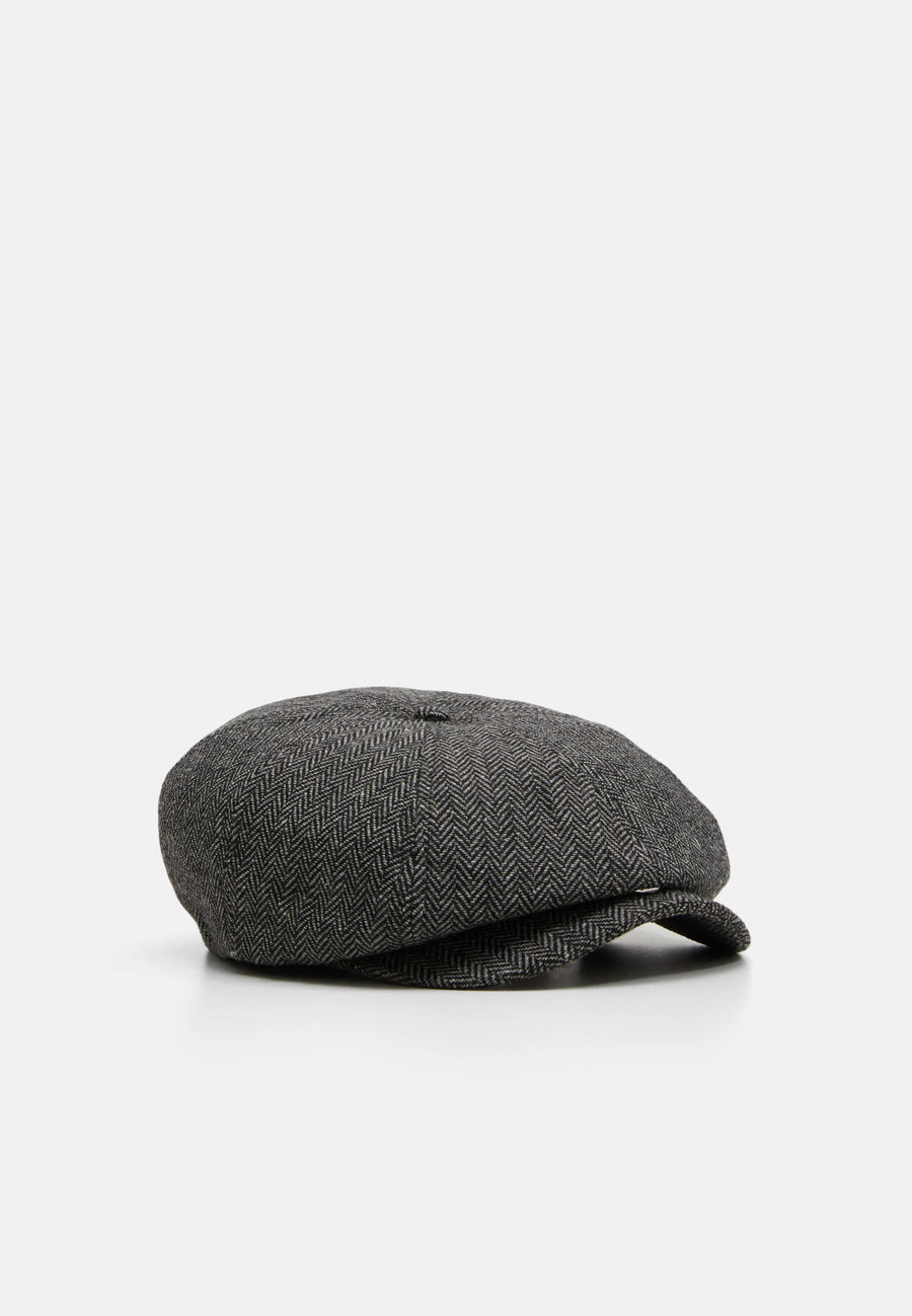 BRIXTON BROOD SNAP CAP GREY BLACK 1