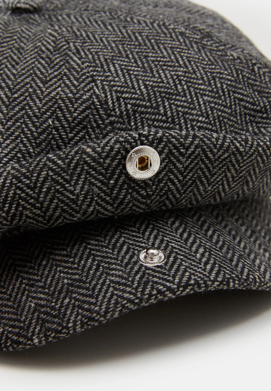 BRIXTON BROOD SNAP CAP GREY BLACK 5