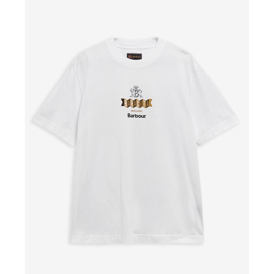Barbour x Baracuta Vinyl Oversized T-Shirt — Navy / White